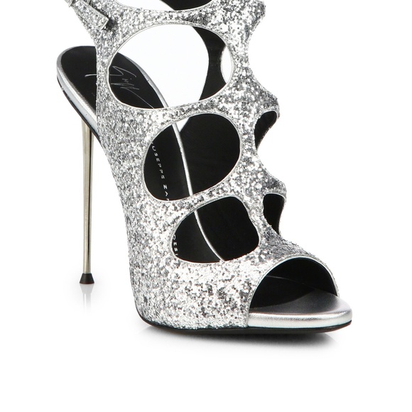 Guiseppe Zanotti Glitter Sexy Sandal - Picture 1 of 5